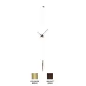 Pendulo Premium - Walnut Wood with Polished Brass