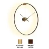 Ombra Premium - Polished Brass box - Walut Wood ring & hands