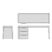 Drawer on the Left (Seat View)