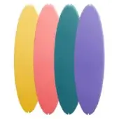 Yellow / Rose / Light Blue / Violet - Titania