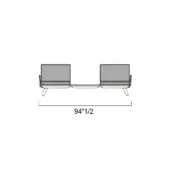 Samurai - 3-seater w/ coffee table