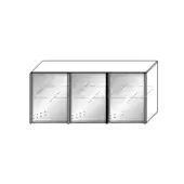 Glass Up Sideboard - 3 Doors