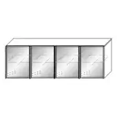 Glass Up Sideboard - 4 Doors
