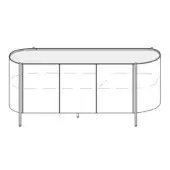 Supernova Sideboard - Three doors