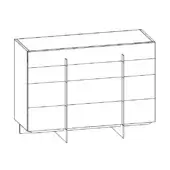 Katana Dresser - 4 Drawers