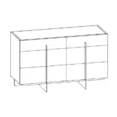 Katana Dresser - 6 Drawers