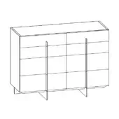 Katana Dresser - 8 Drawers
