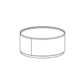 Ronda Nightstand - 1 drawer with plinth base
