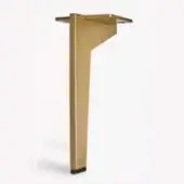 Satin gold painted