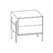 Supernova Nightstand - 2 Drawers