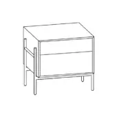 Supernova Nightstand - 2 Drawers