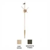 Punto y Coma Premium - Oak Wood box, hands & pendulum with Graphite finish details