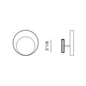 Dimming Kit + Canopy Kit Size A Circle Wall Lamp