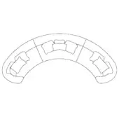 3-Element Modular Semicircular Sofa