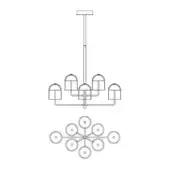 Doma Chandelier - Linear