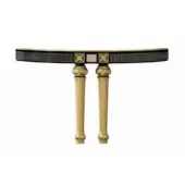 B1353 – Round W/O Lazy Susan - Golden Legs & Details