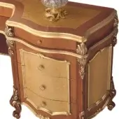 Two-toned wood, with gold leaf details