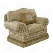 Cream and gold damask fabric