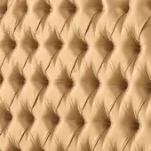 Champagne satin with capitonné buttons