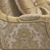 Ivory pattern damask fabric