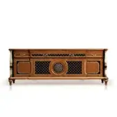 B1166 Sideboard - Central Decorative Medallion with Wood Veneers
