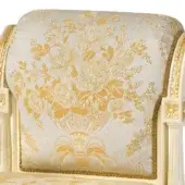 Ivory and gold damask fabric