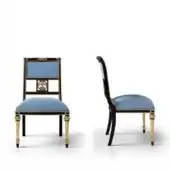 A1354 - Chair without Armrests - Gold Details & Legs