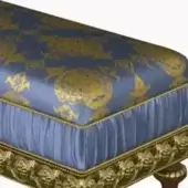 Blue pattern fabric, blue plain pleated fabric