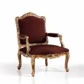 Exquisite Armando Rho A1142 chair embodies classical elegance with sculpted wood and deep burgundy textile upholstery crafted in Italy