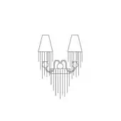 Burlesque Wall Lamp 2 Lights