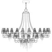 Burlesque Chandelier 36 Lights