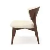 Partially Upholstered Backrest - Stella Lounge Chair