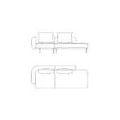Sirio Sectional - Composition A w/ 2 back cushions included