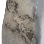 Extra clear glass baked and decorated with mixed finish Fondale - Adriano