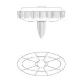 Burlesque EX Oval Ceiling Lamp 16 Lights