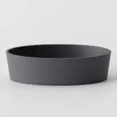 Exceptional Norah Design EYBA 03 washbasin crafted in dark gray Norahcryl with a smooth matte texture
