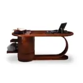 Zebrano Desk with Wooden Top