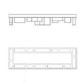 Gisele Rectangular Ceiling Lamp (EX 13)