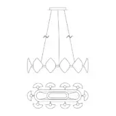 Holly Oval Chandelier - H16