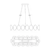Holly Oval Chandelier - H15