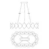 Holly Oval Chandelier - H14