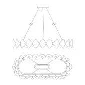 Holly Oval Chandelier - H13