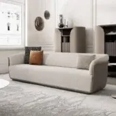 Superior Capital Allure sofa with a light neutral beige textile and ergonomic design crafted for refined comfort