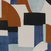 Faber Mobili Avan Première Trompe l'Oeil - Marine _ fauve