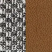 Tonin Casa Flora Fabric Combinations 03 Terra Bruciata_TF_03 Grigio Scuro-Bianco - Dark Gray-White - P_59 Cognac-Cognac