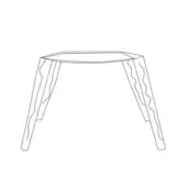 Wooden Fixed Base (4 Legs)