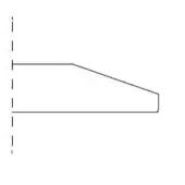 Beveled - Thickness: 1/2 inches