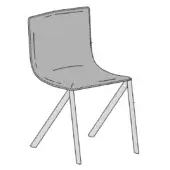 Mezzaria - Leather - Metal Legs