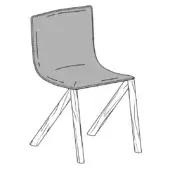 Mezzaria - Leather - Wooden Legs