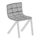 Mezzaria - Quilted - Metal Legs